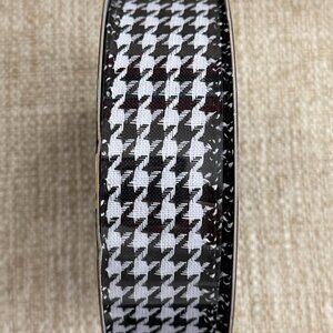Member's Mark Premium Wired Ribbon 50 Yards 1-1/2 in Width, Black/White